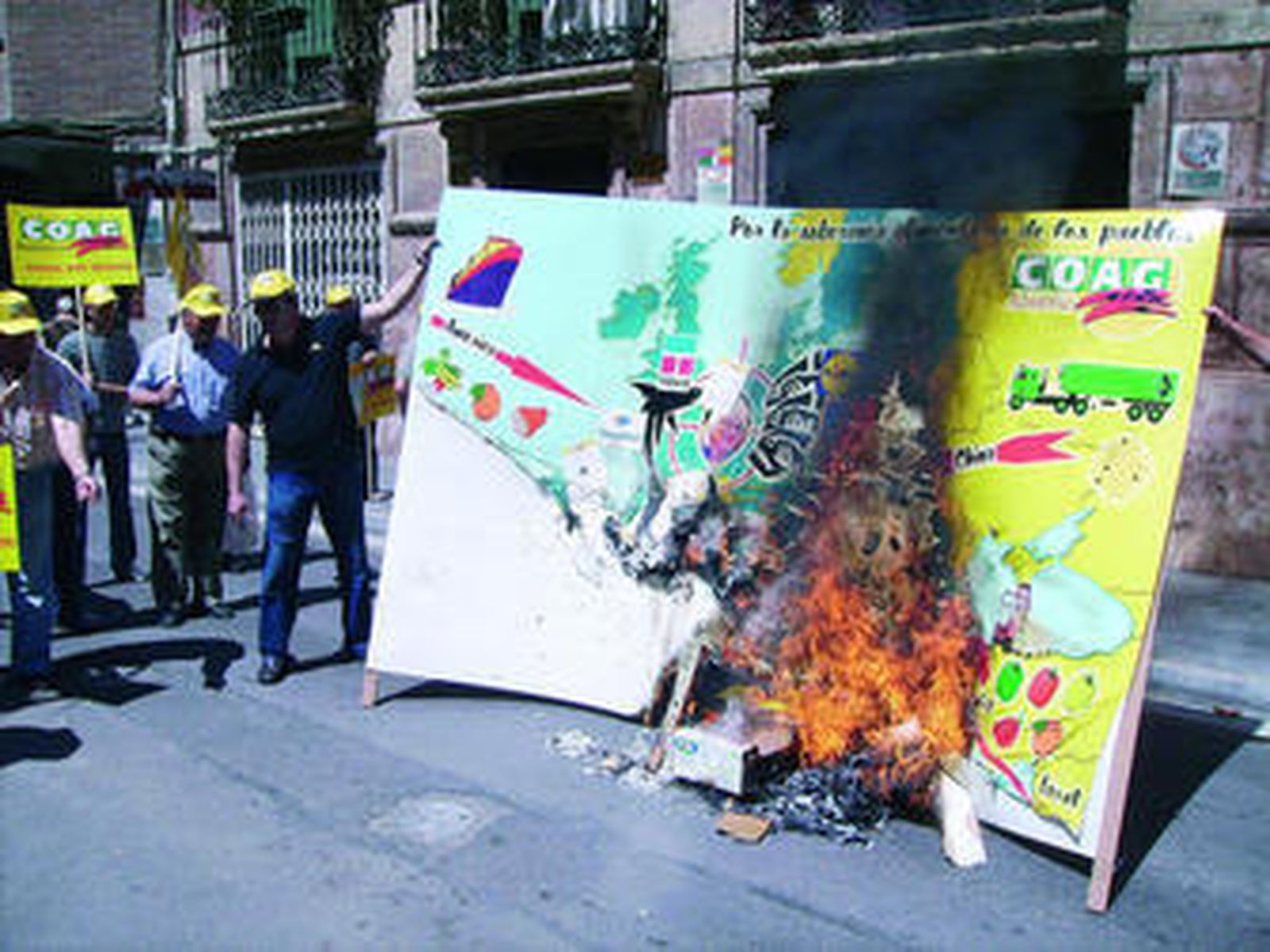 Manifestación de Coag contra la entrada de producto de países terceros.
