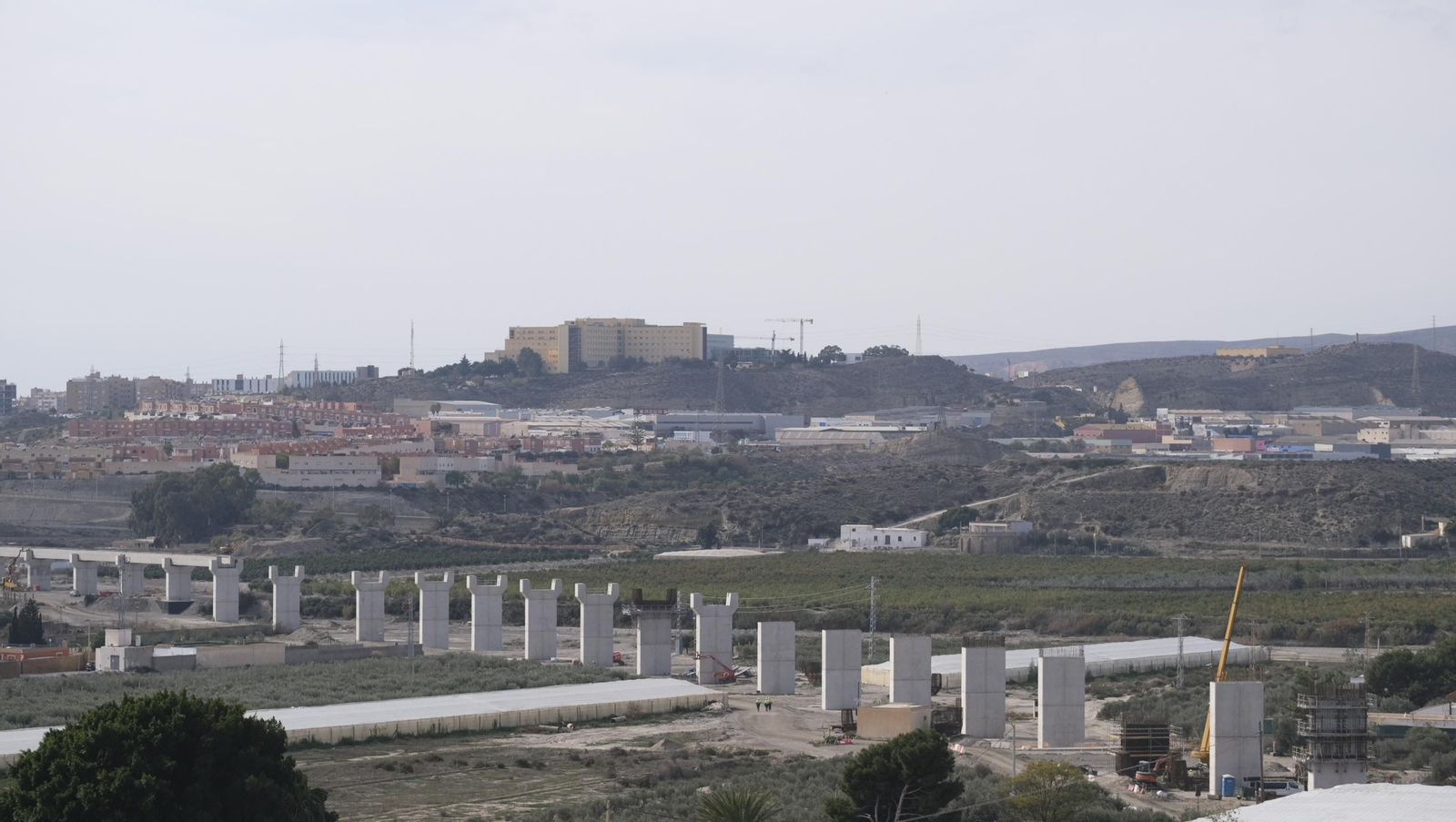 Las obras del AVE a su paso por Viator, en imágenes