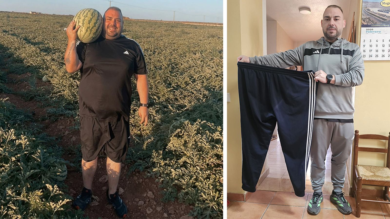 Antes y después de la intervención de Iván