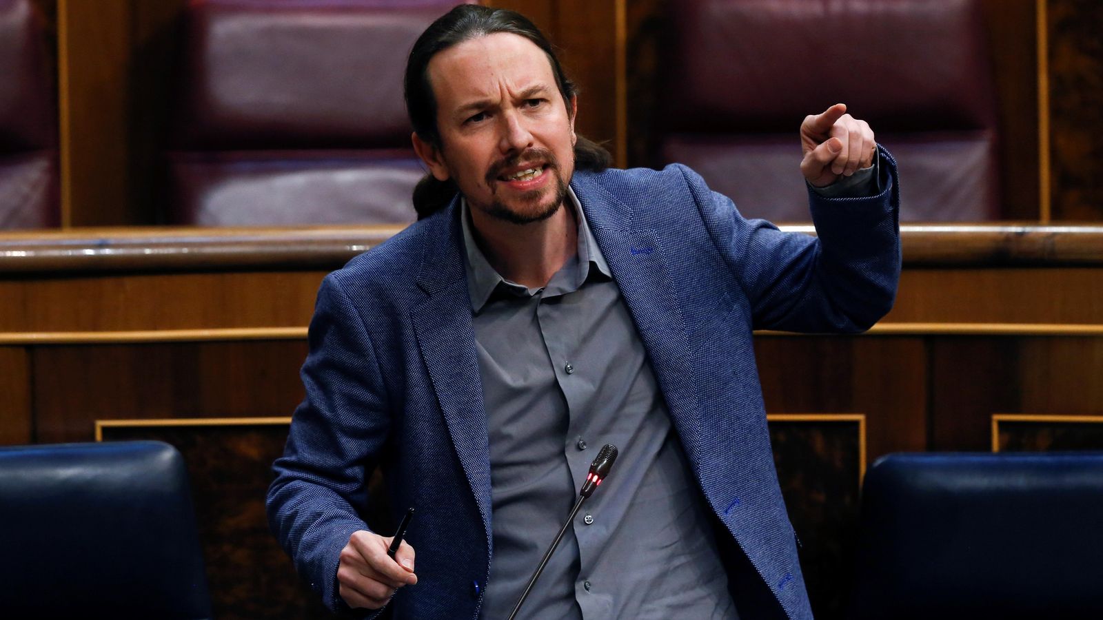 Pablo Iglesias en el Congreso este miércoles