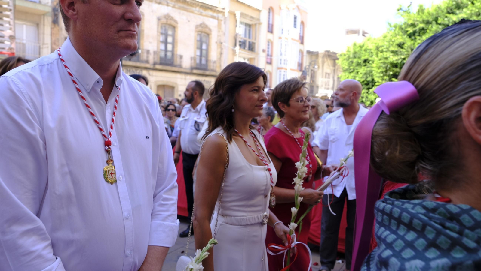La ofrenda floral a la Virgen del Mar en la Feria de Almería 2025, en imágenes