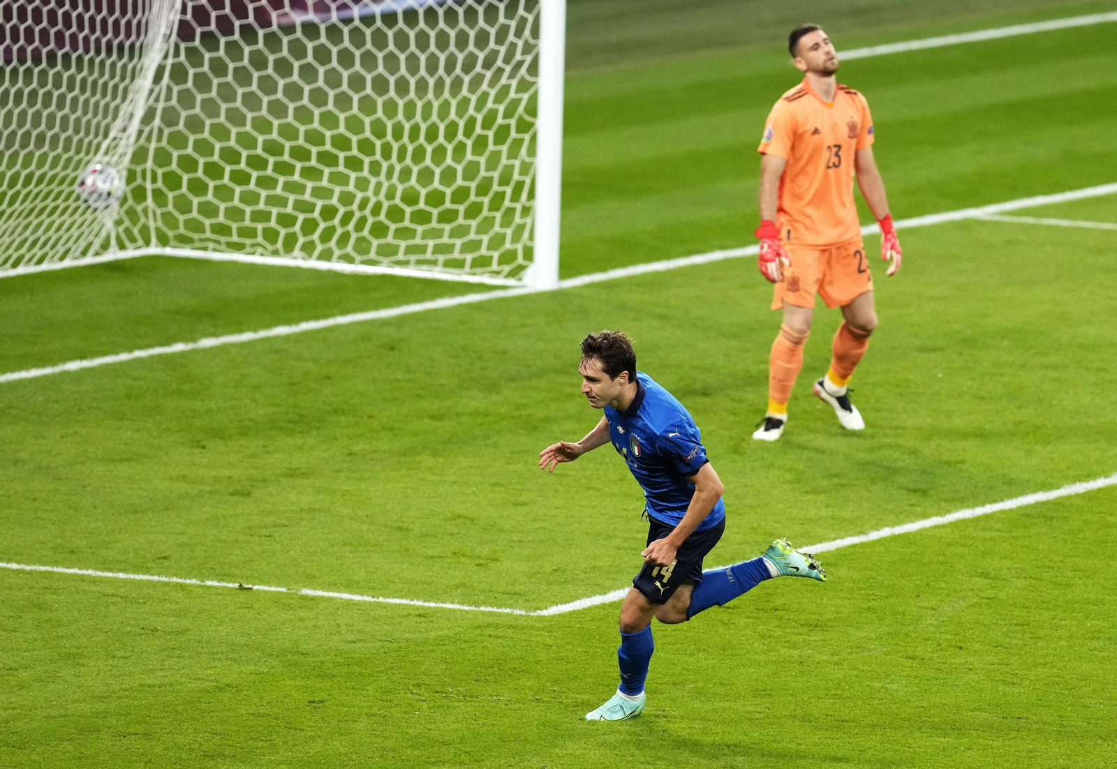 Las imágenes de la semifinal Italia-España de Eurocopa