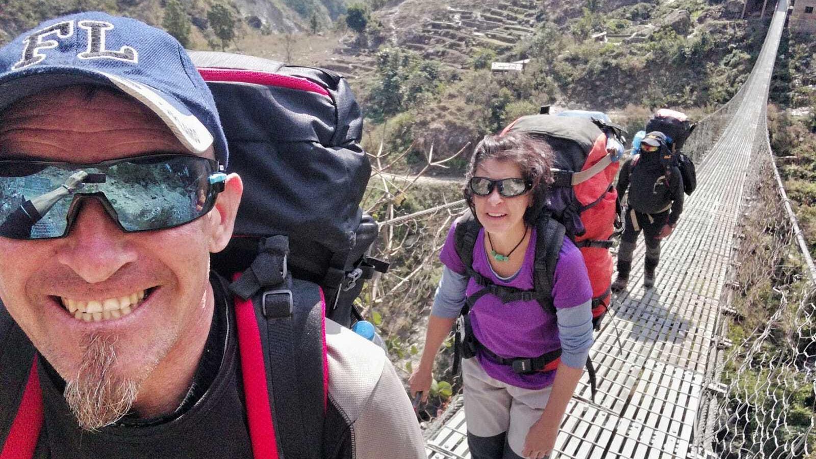 Joaquín y Ana, en otra de sus travesías.