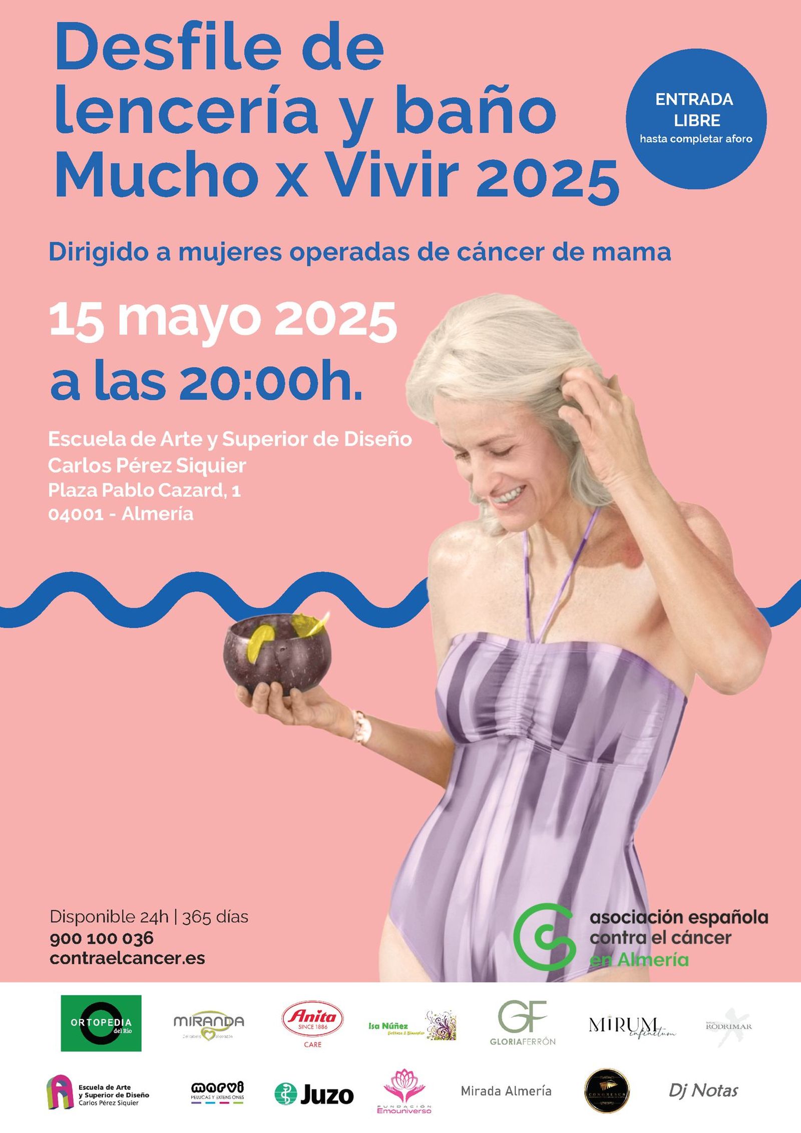 Cartel del desfile que tendrá lugar el próximo jueves a las 20:00 horas en la Escuela de Arte y Diseño de Almería