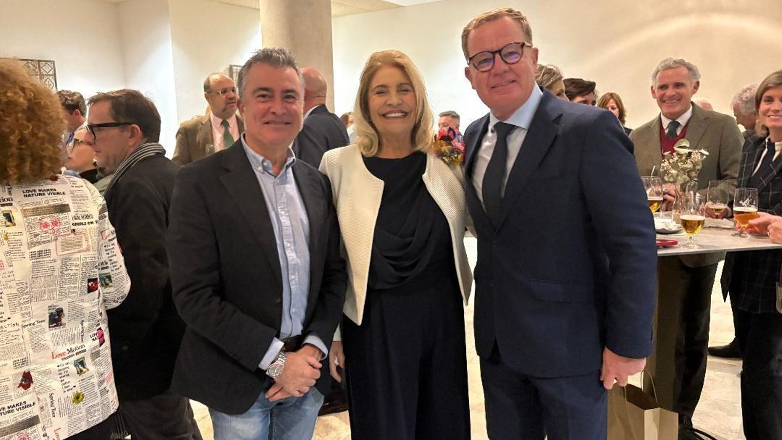 Ángel Núñez, Josefa Díaz y Stefaan de Clerck.