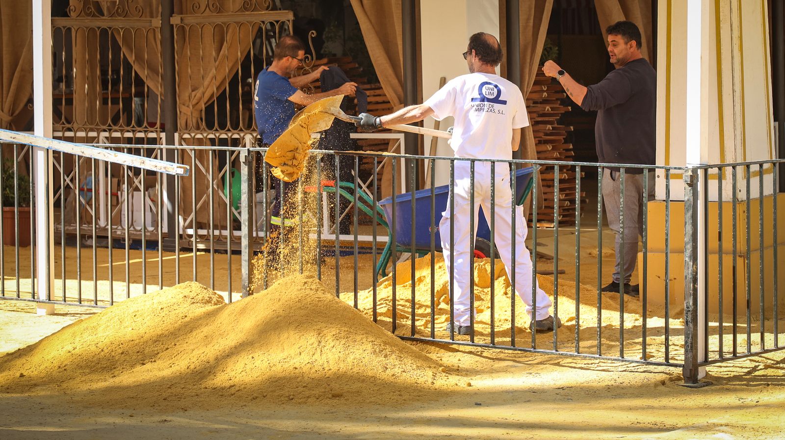 Imágenes de los preparativos para la Feria del Caballo 2024