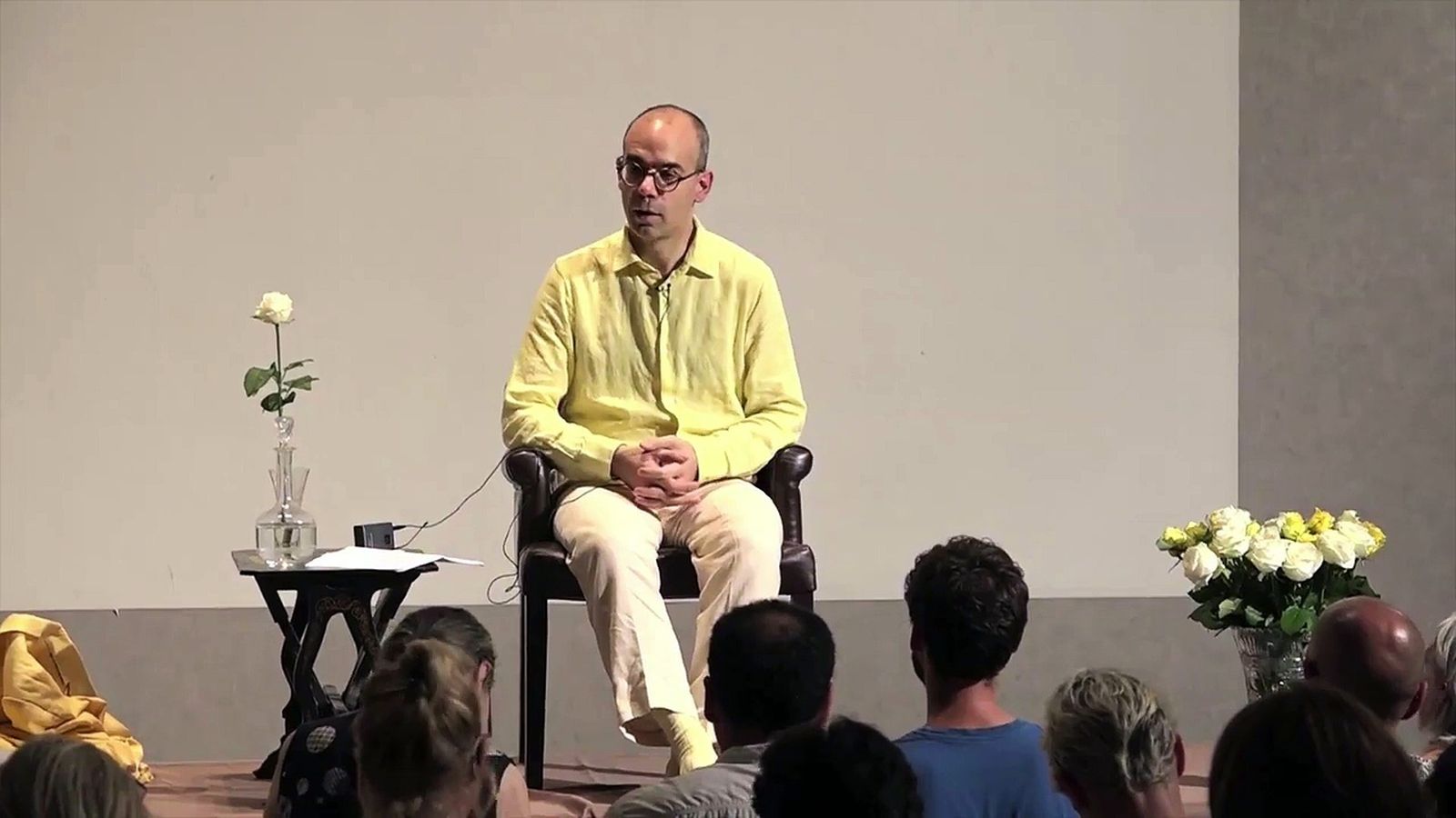Fabrice Midal, autor del libro y profesor de meditación desde hace más de 20 años, en una conferencia.