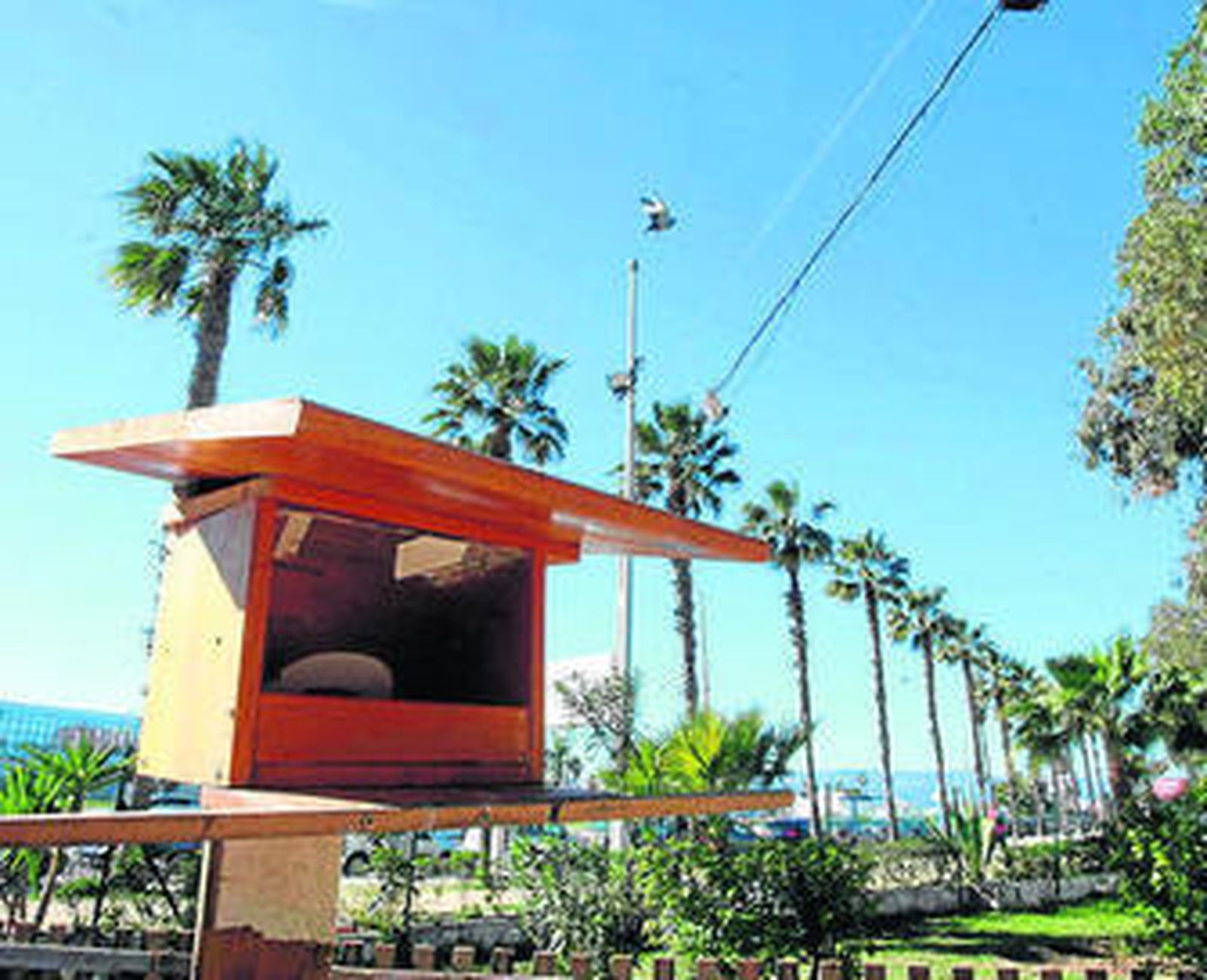 Uno de los nidos elaborados por Los locos del parque para las aves.