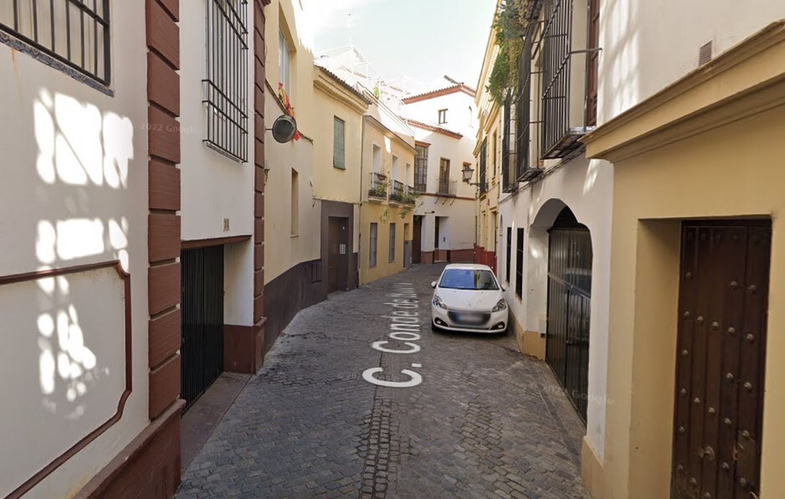 Calle Conde de Ibarra, donde ha ocurrido el suceso.