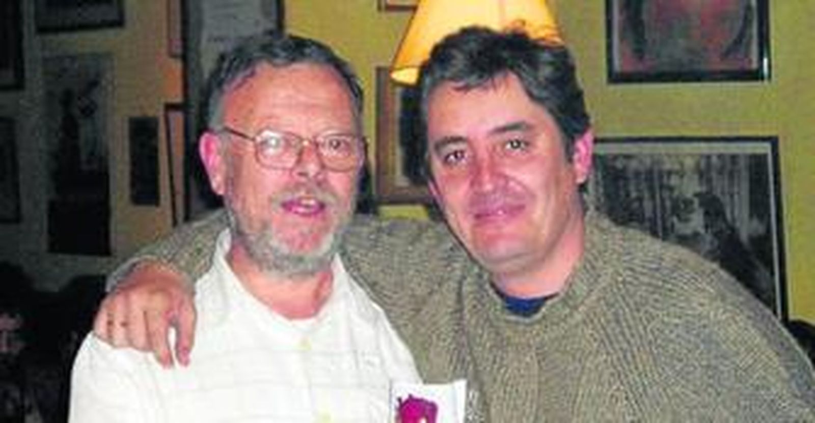 Mariano Maresca y Luis García Montero, en La Tertulia.