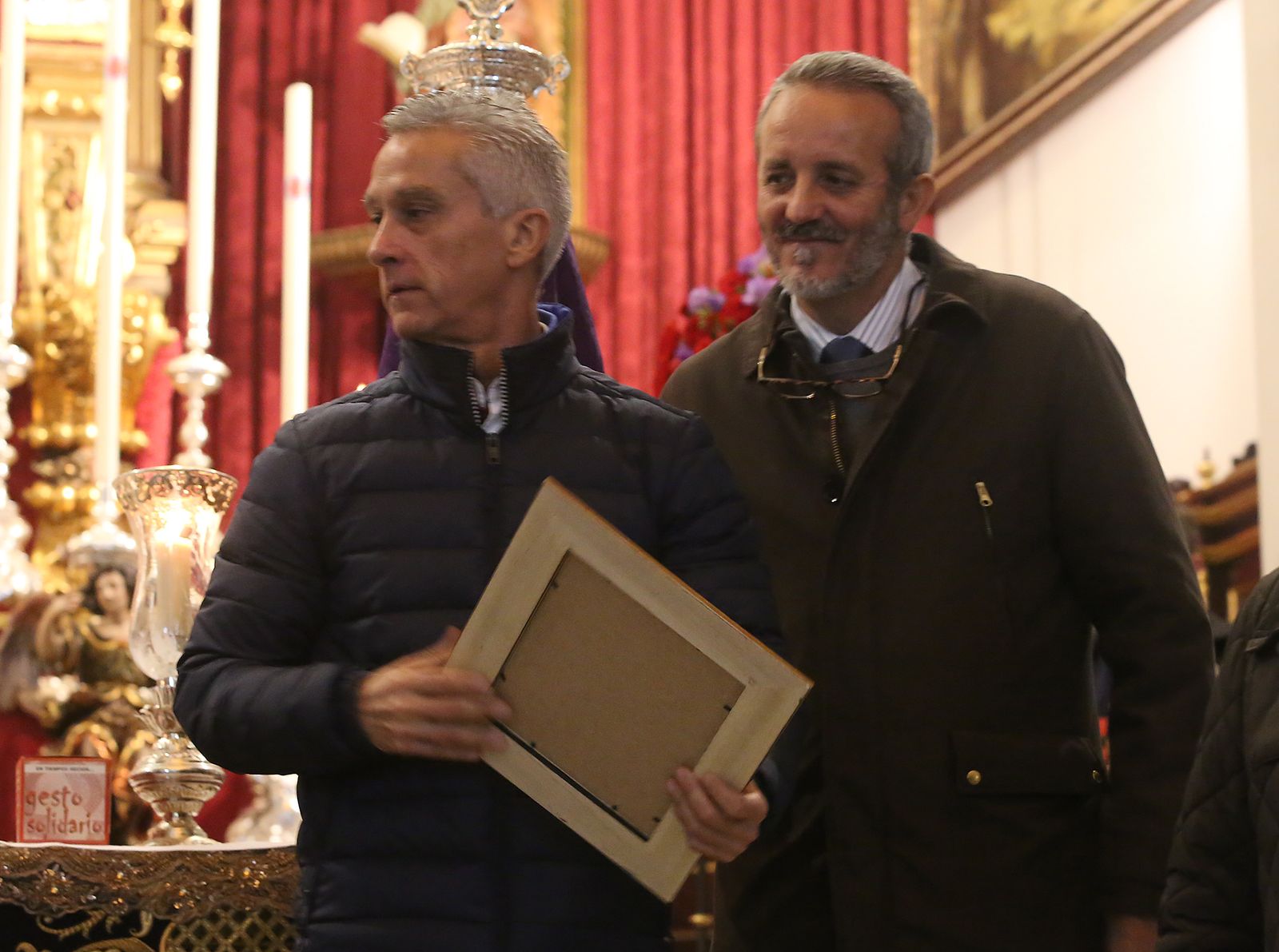 Imagenes de la misa de acción de gracias por el aniversario de la cuadrilla de costaleros