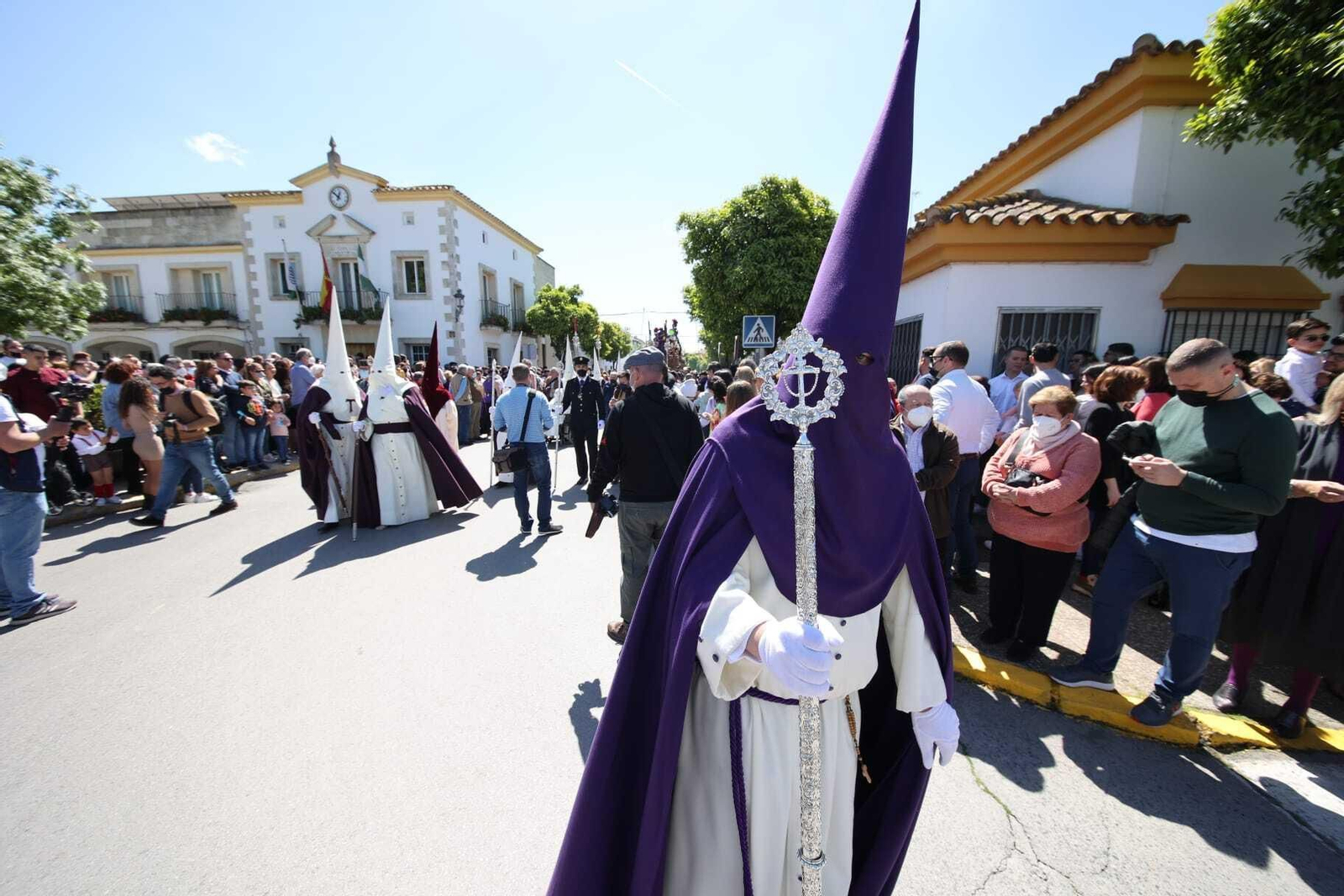 La Hermandad de La Entrega en su primera salida a Jerez