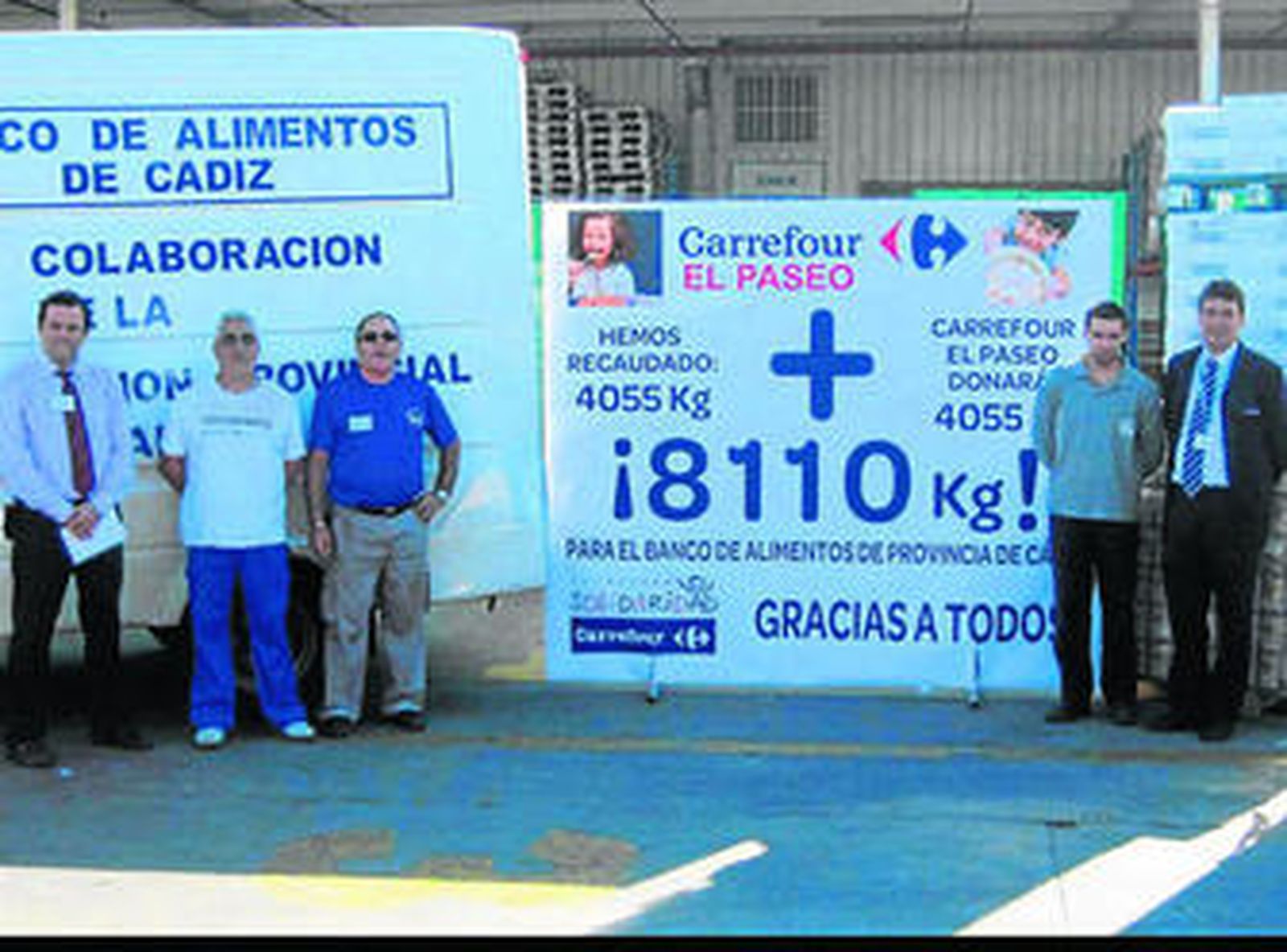 Los alimentos recogidos en el centro comercial El Paseo se han enviado al Banco de Alimentos de la provincia.