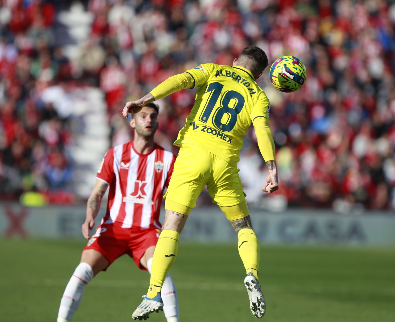 Imágenes de la derrota de la U.D. Almería ante el Villarreal por 0 a 2