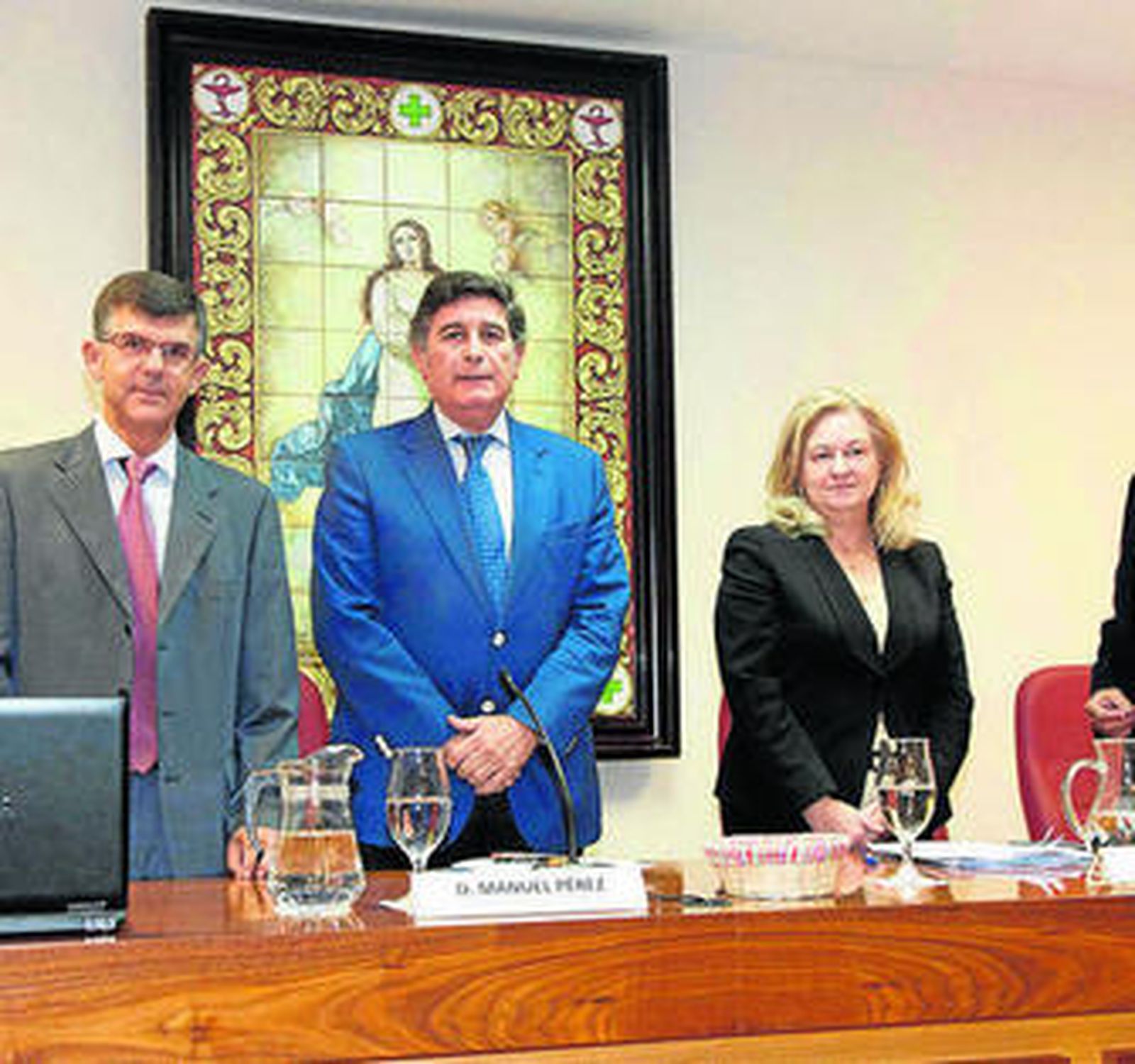 Emilio Márquez, Manuel Pérez, Ana Aliaga y Manuel Ollero.