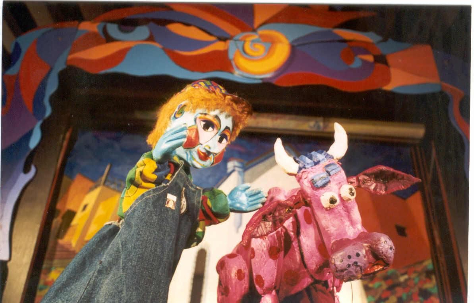 Juanaca el de la Vaca, uno de los títeres.