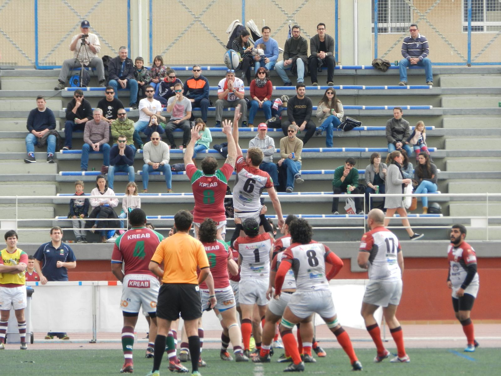 Imagen del partido de esta tarde.