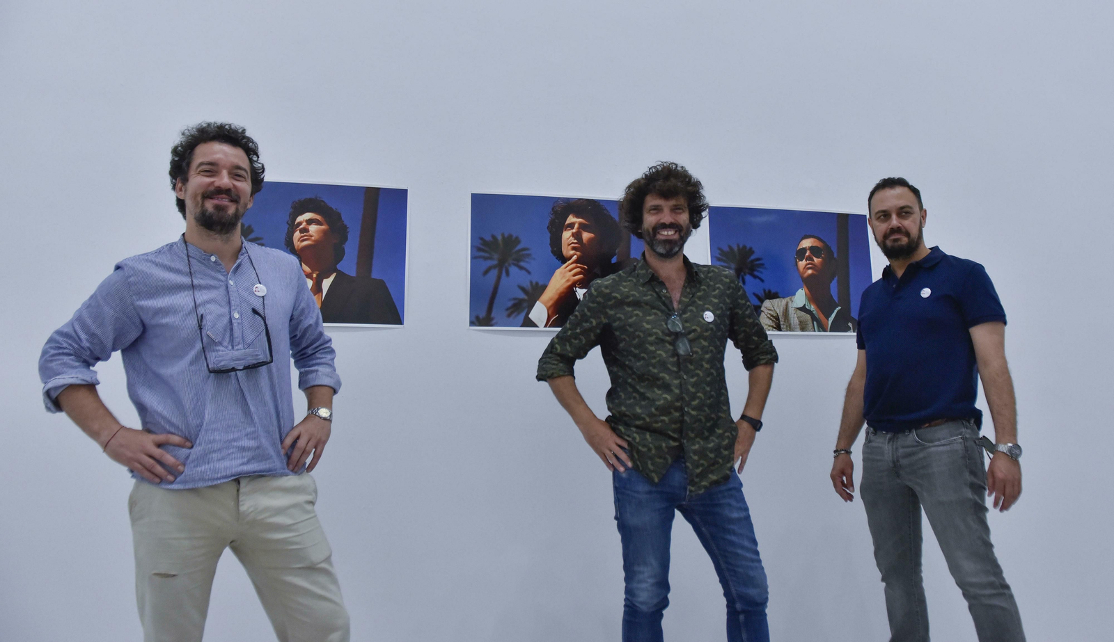 Miki Leal, Juan del Junco y Fernando Clemente: los tres miembros de la Richard Chanin Foundation, en el CAAC.
