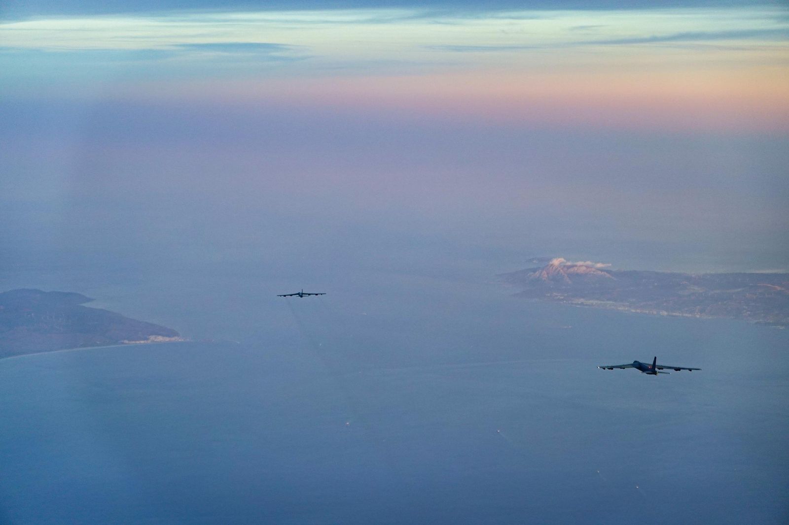 Despliegue de bombarderos B-52 de EEUU en la base de Morón para ejercicios de la OTAN en Europa