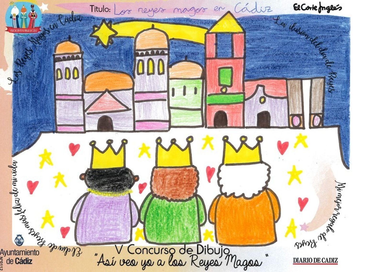 Los dibujos del concurso 'Así veo yo a los Reyes Magos'.
