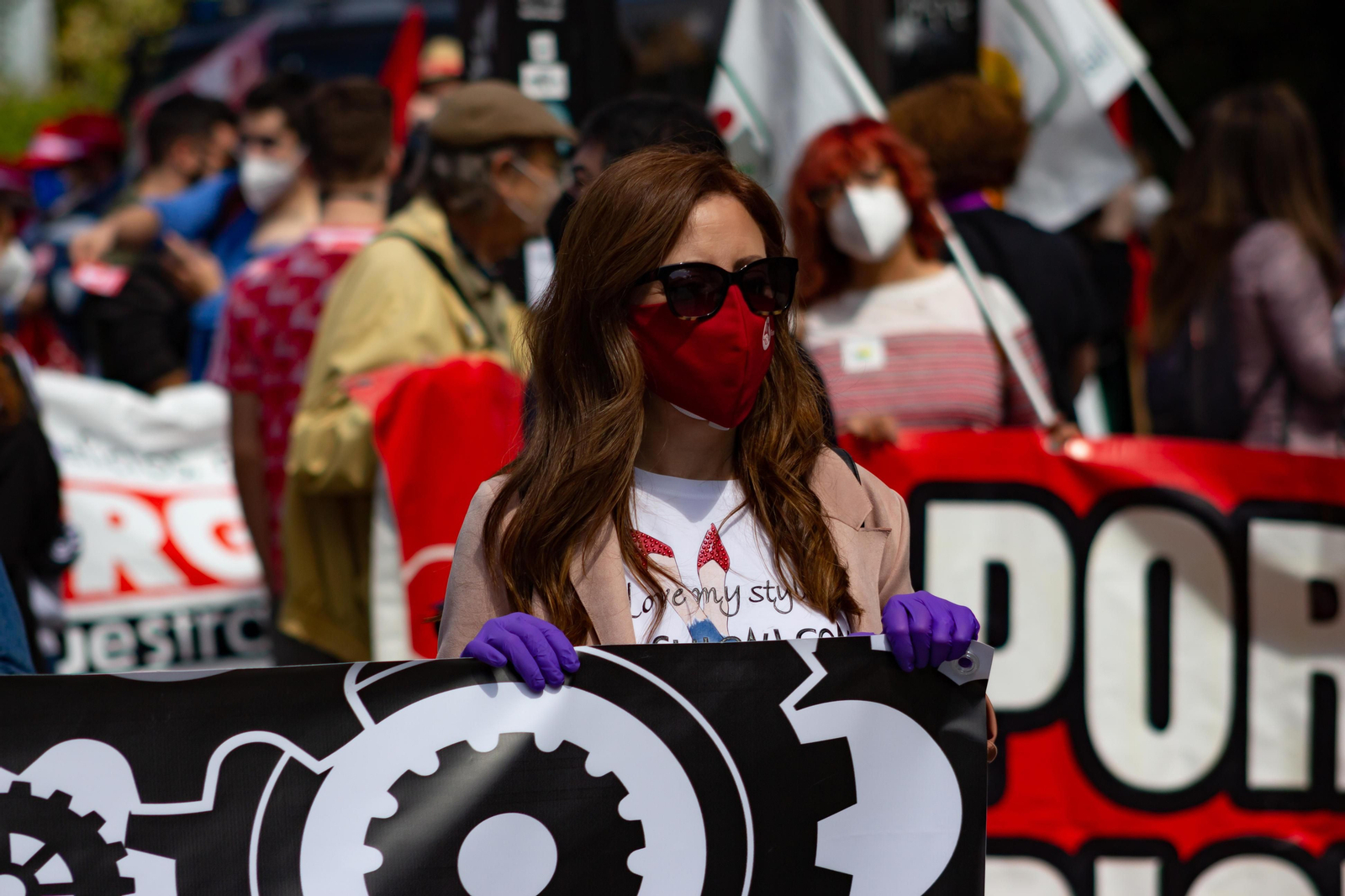 Fotos: Manifestación del 1º de Mayo en Granada