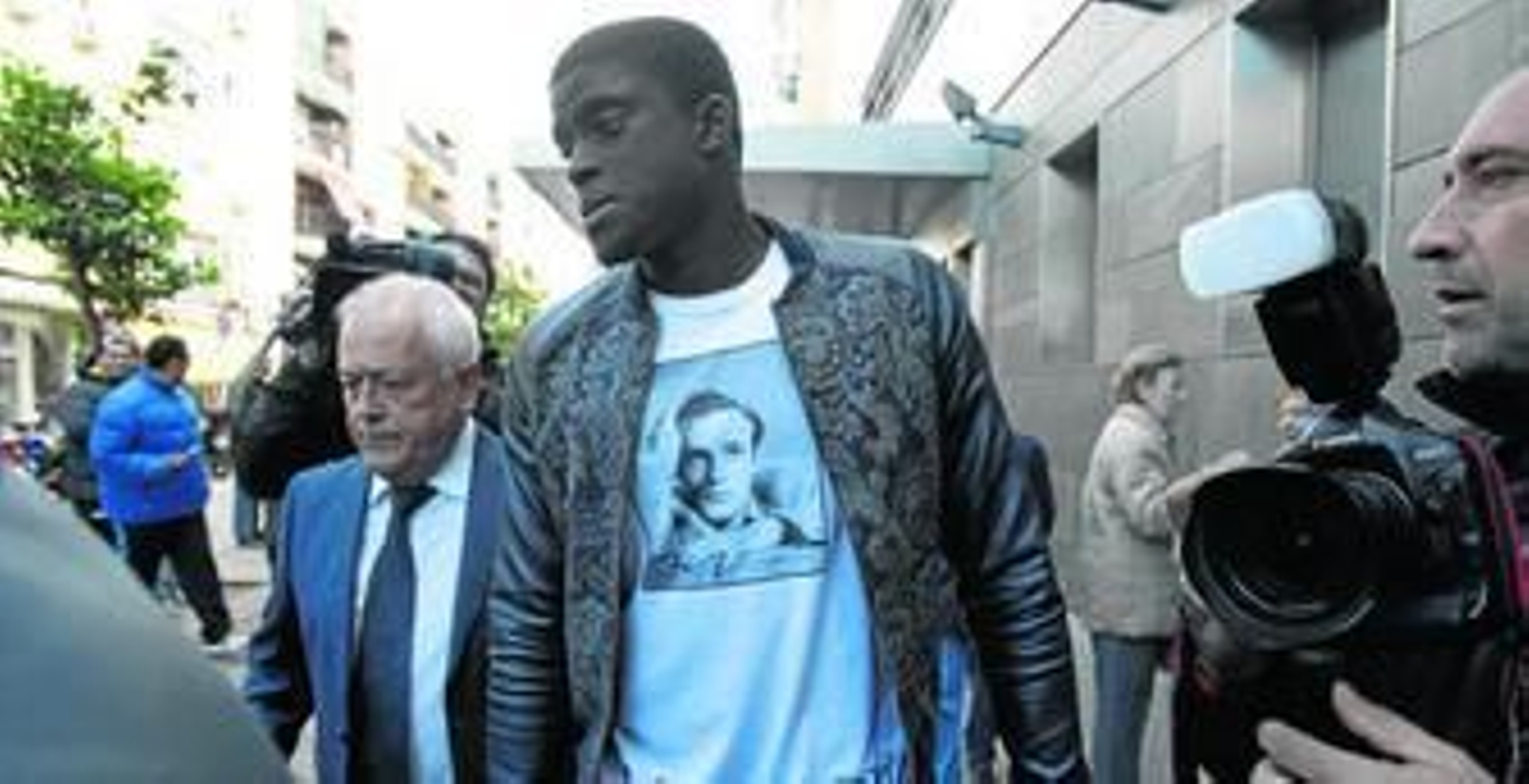 Alfred N'Diaye, el día de su llegada en enero para pasar el reconocimiento médico con el Betis.