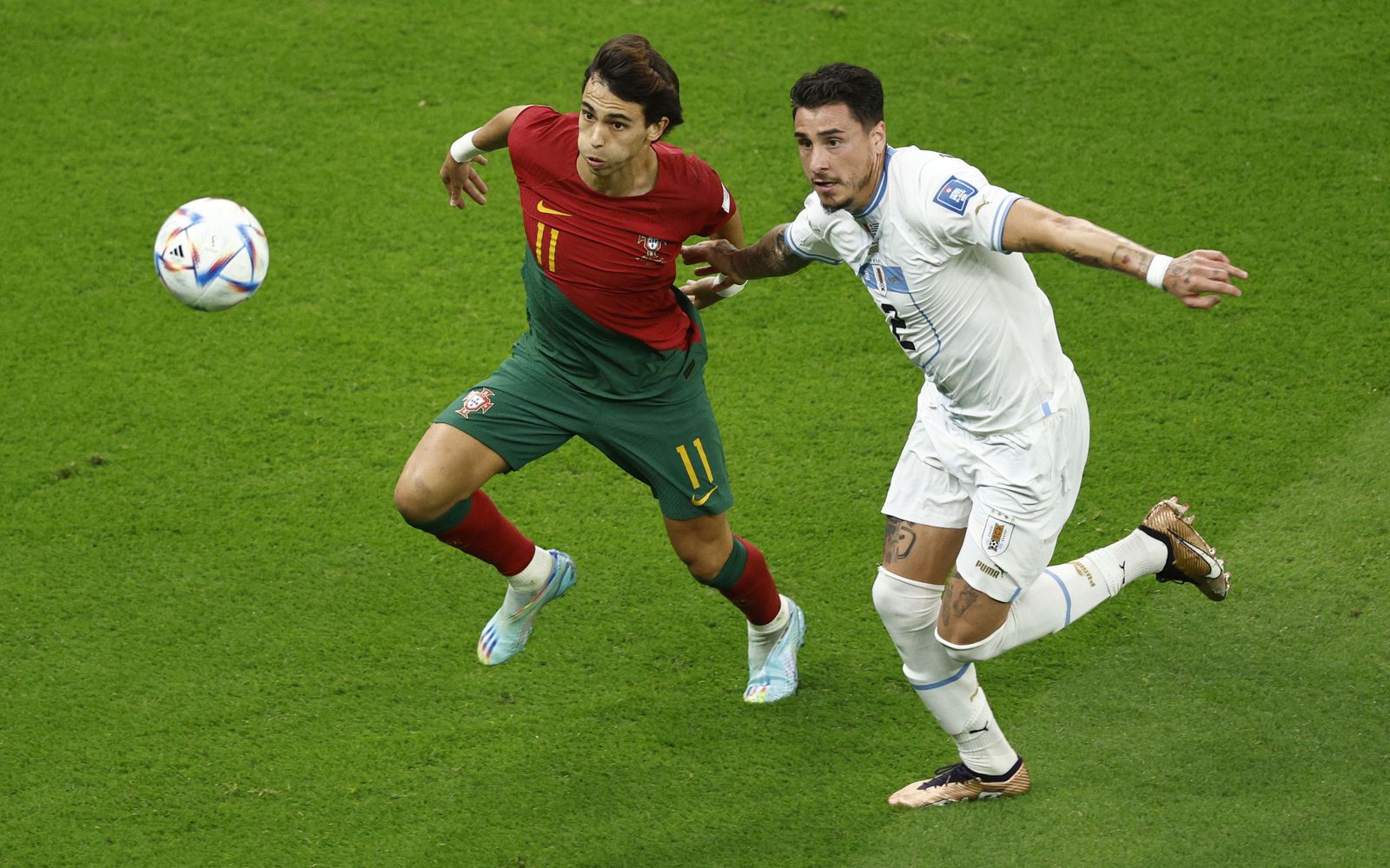 Las imágenes del Portugal - Uruguay