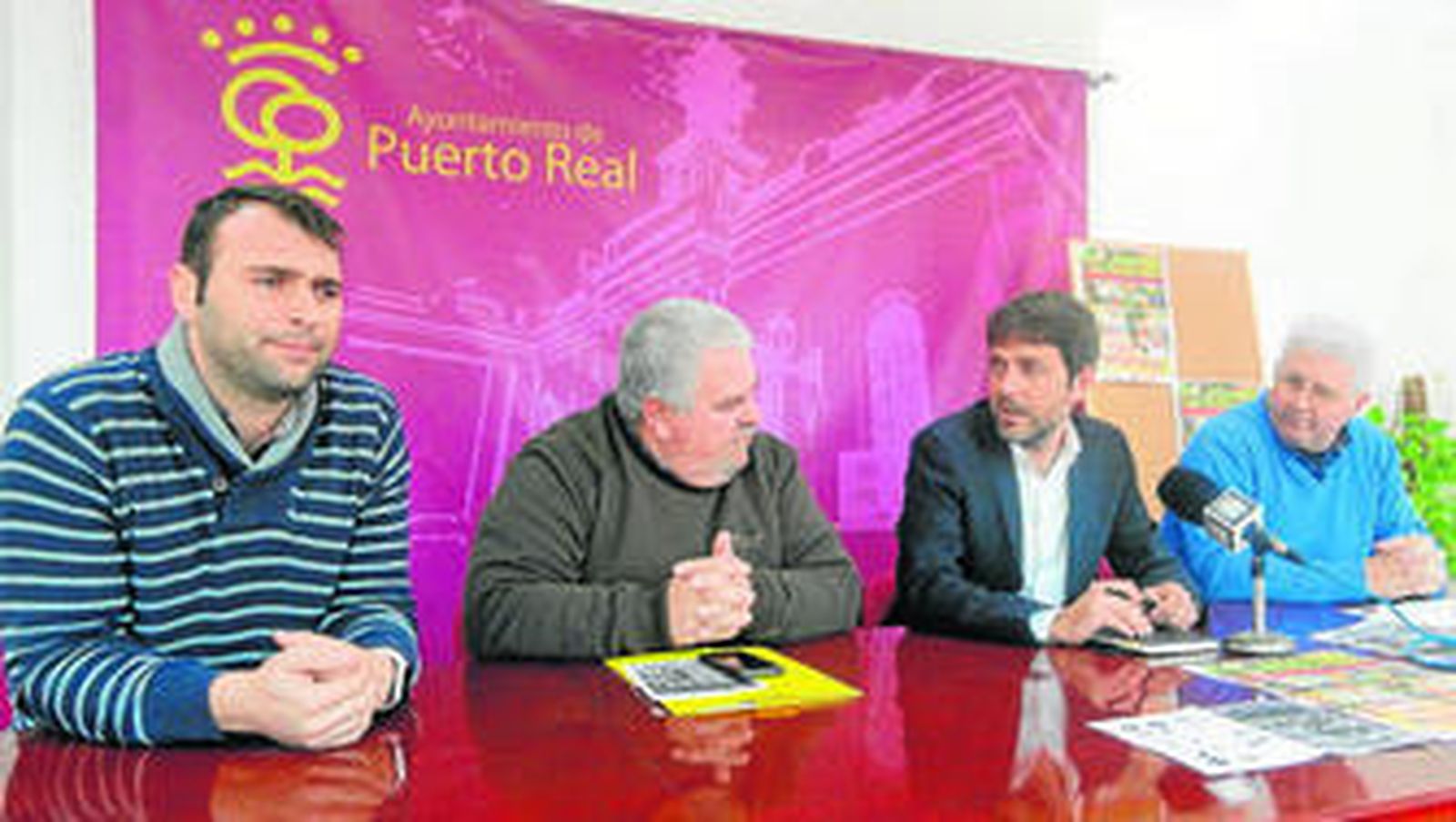 De izquierda a derecha, Benjamín Jiménez, Juan Carlos González, Alfredo Charques y Francisco Carlos Moreno.