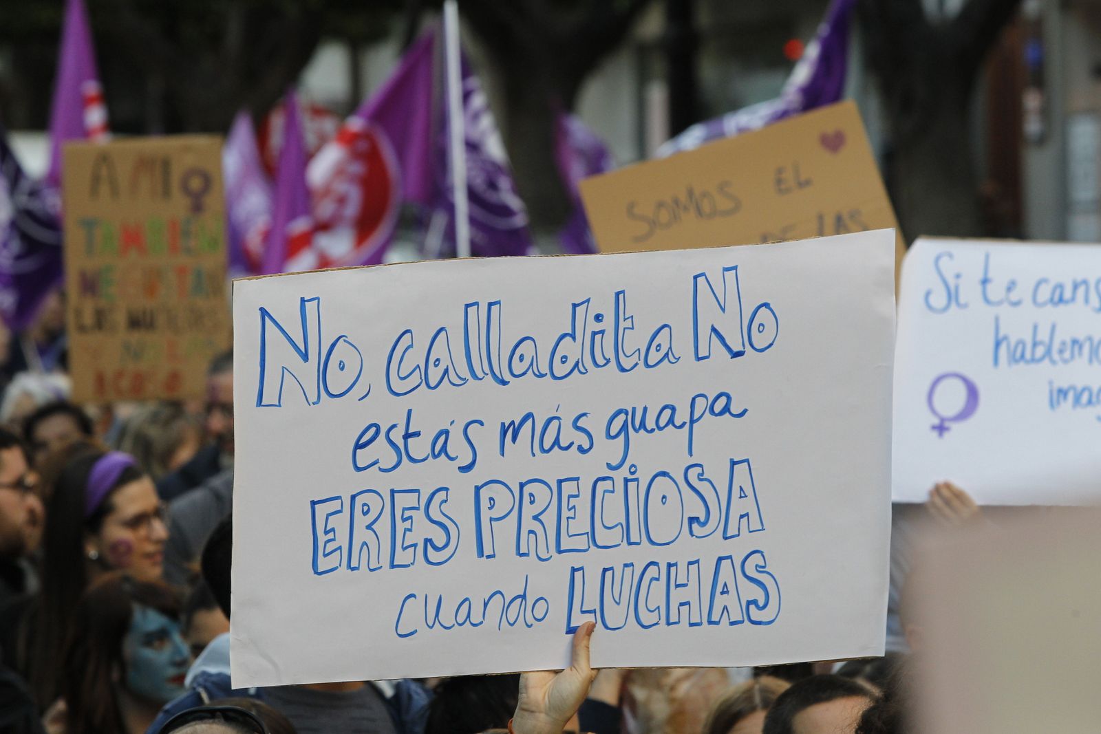 Fotogalería manifestación Día Internacional de la Mujer