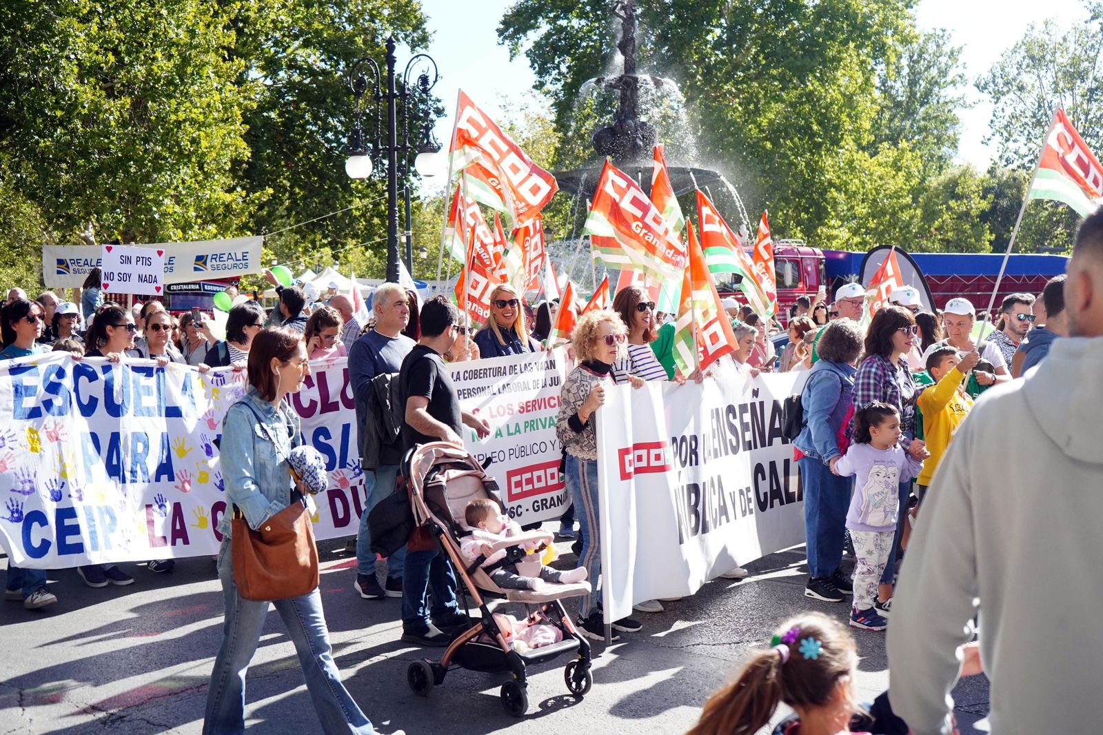 Manifestación por la educación pública de calidad en Granada