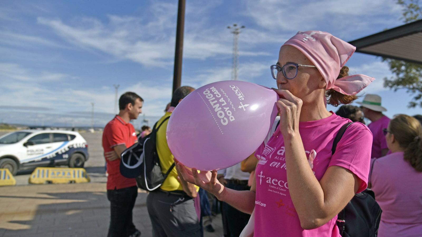 las mejores fotos de la Marcha contra el cáncer de mama en Algeciras