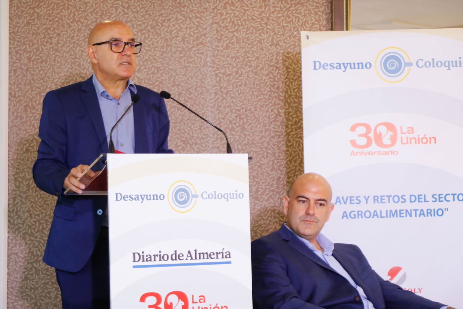 Imágenes del desayuno coloquio de Diario de Almería, con Jesús Barranco, CEO de La Unión