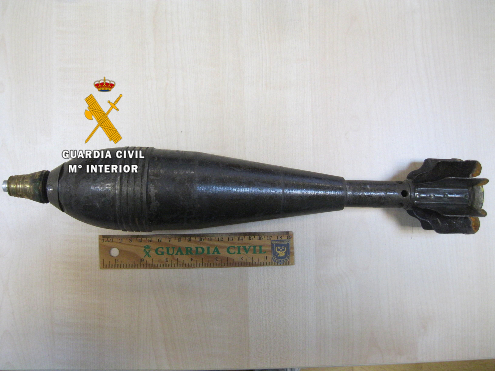 Mortero de la Guerra Civil localizado en Mijas.