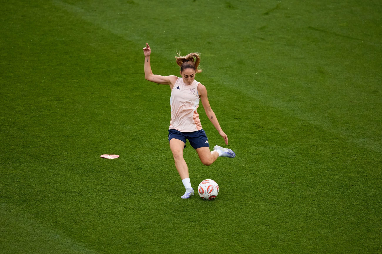 Las fotos de España antes de la final de la Eurocopa femenina
