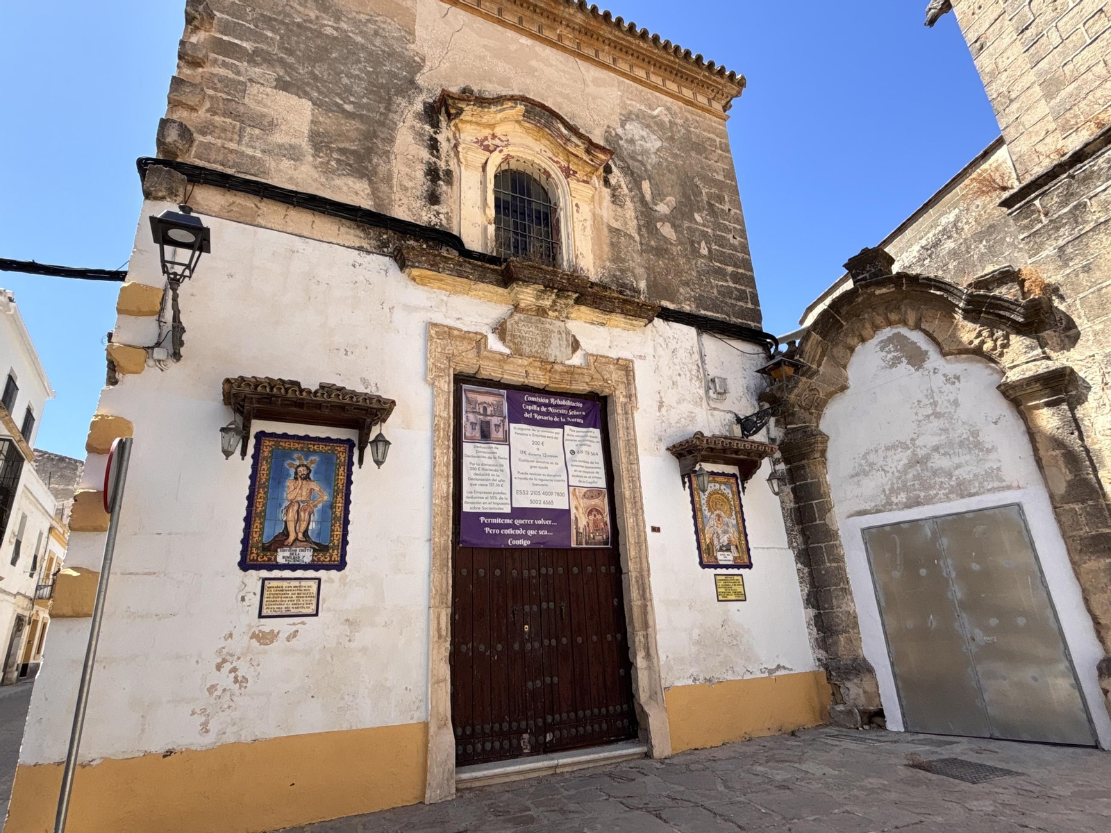 Imagen del exterior de la capilla de La Aurora.
