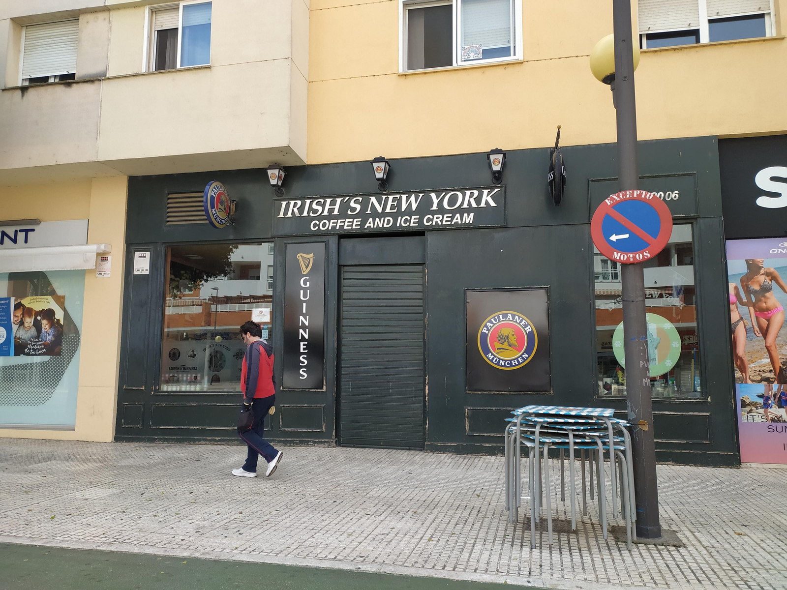 El pub de Mario, cerrado desde marzo.