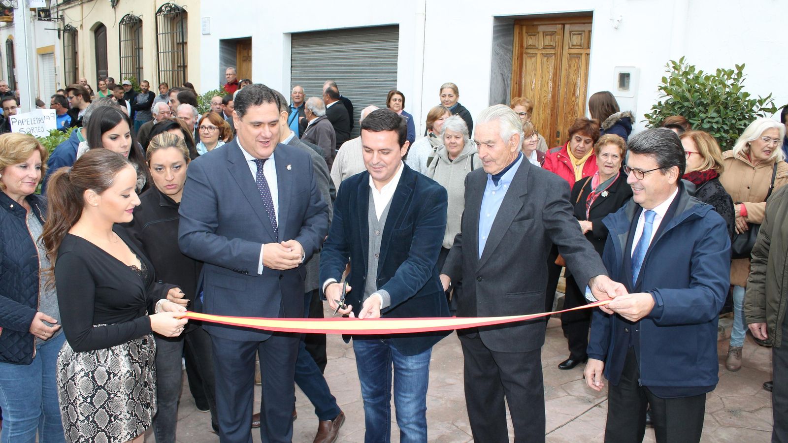 Momento de la inauguración de la feria
