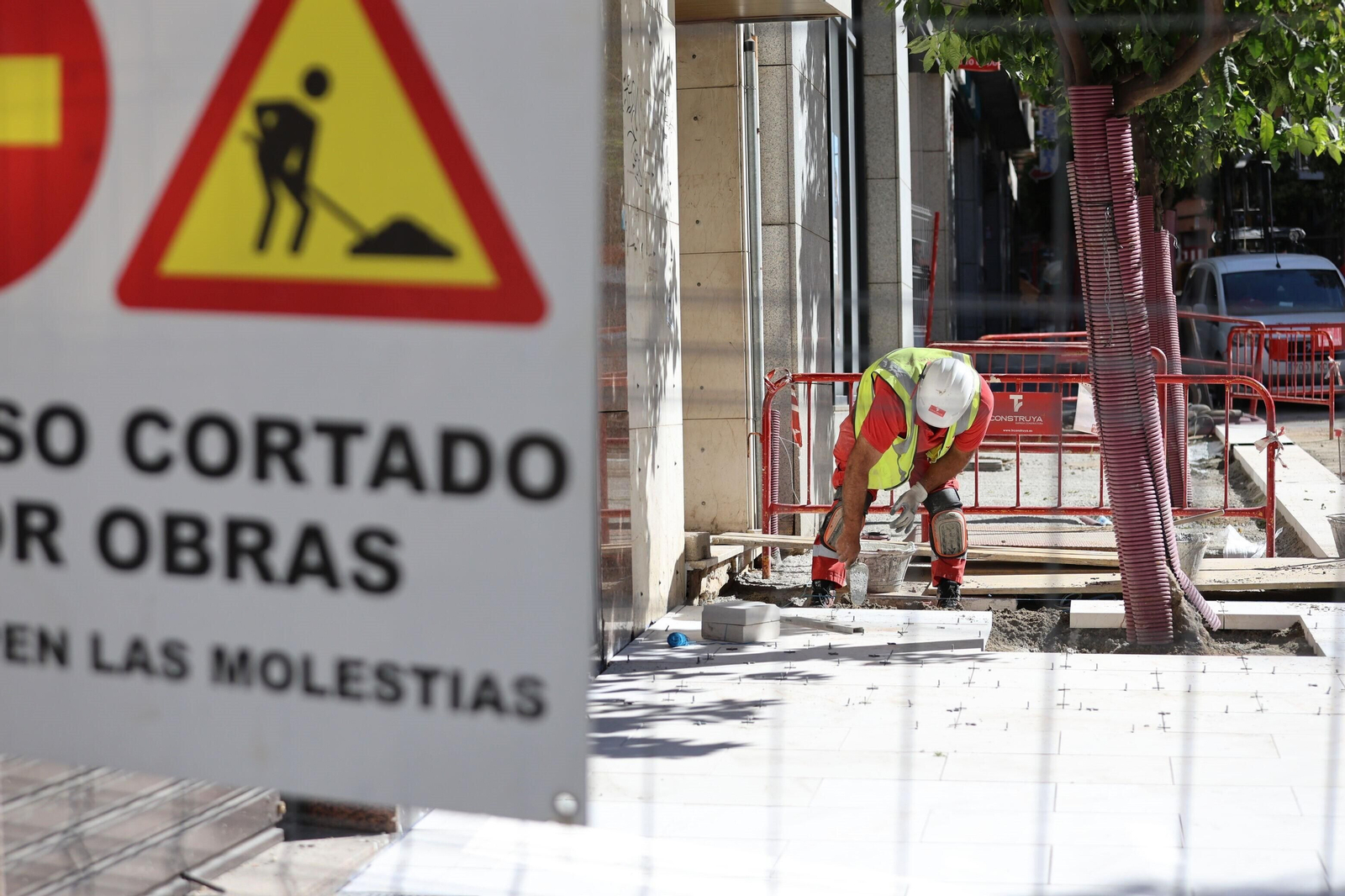 Obras de la calle Puerto.