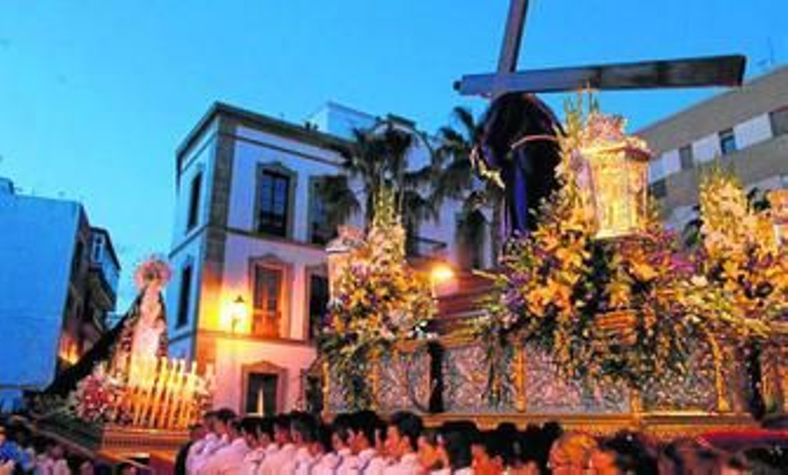 Encuentro entre el Nazareno y la Virgen de los Dolores.
