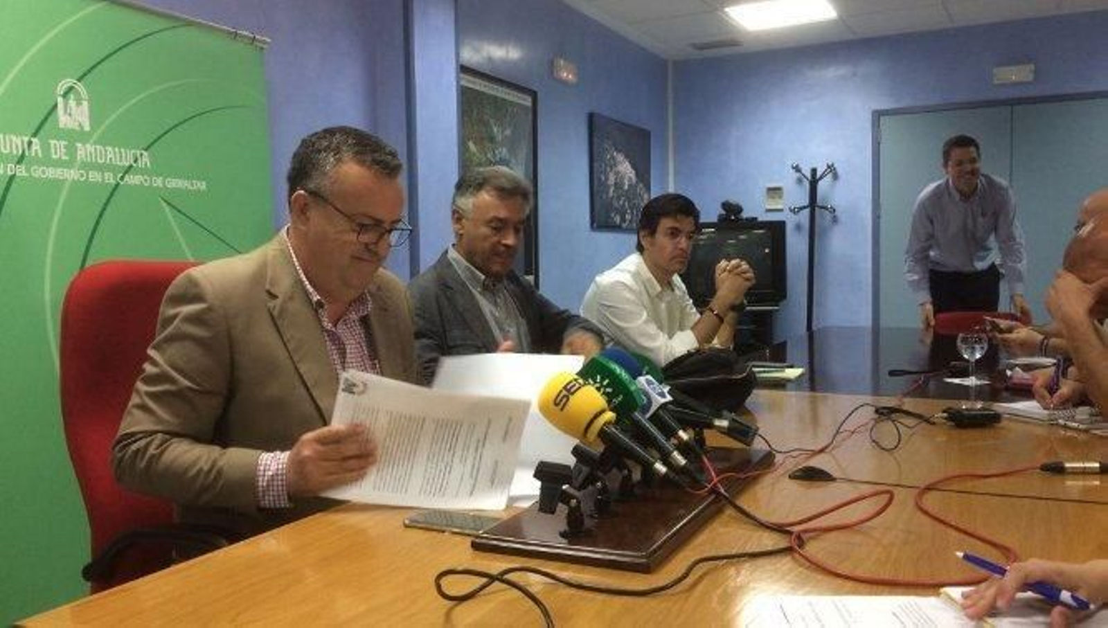 Ángel Gavino, Federico Fernández y Carlos Sánchez.