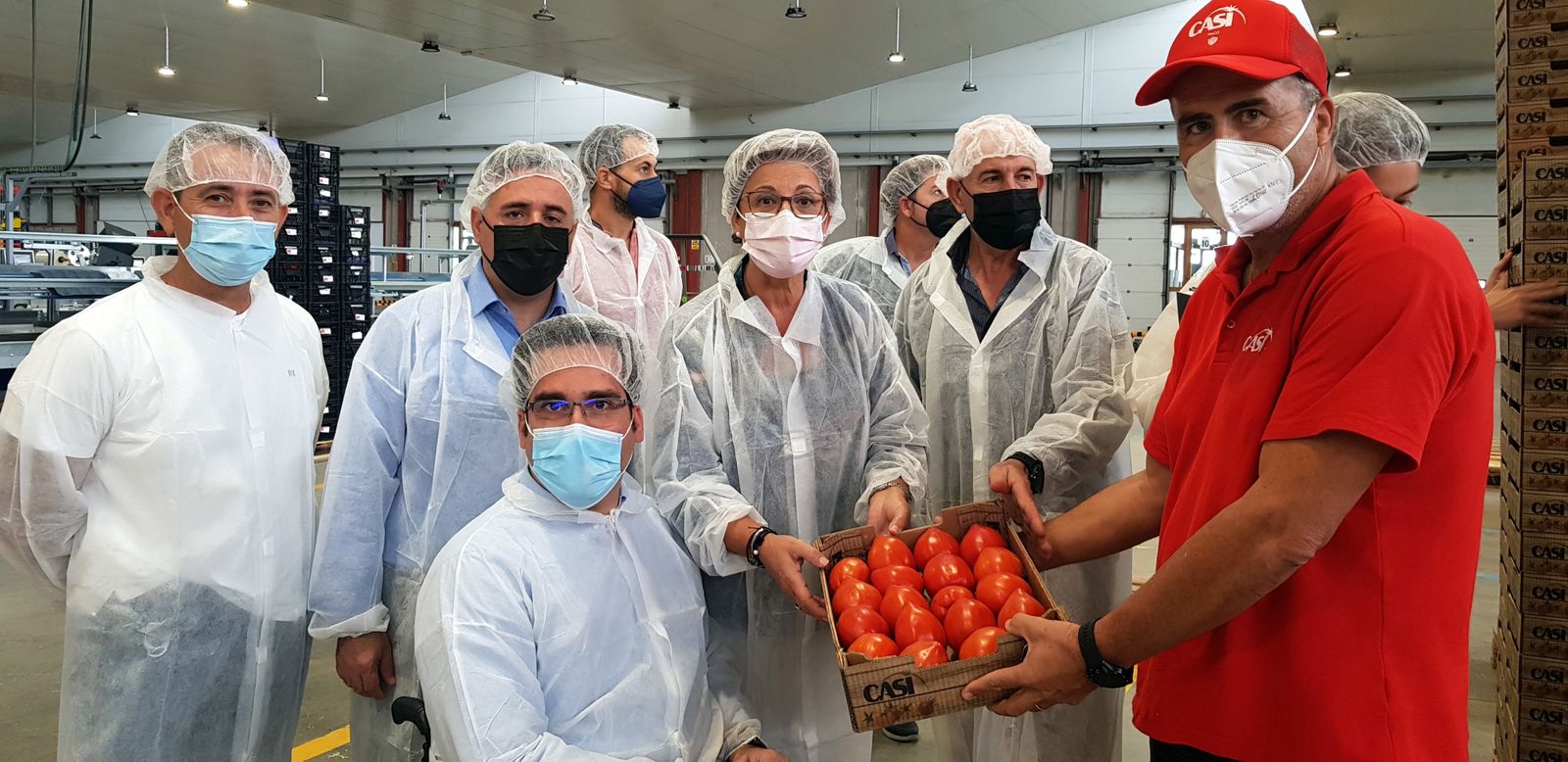 El grupo municipal socialista visita las instalaciones de la cooperativa CASI.
