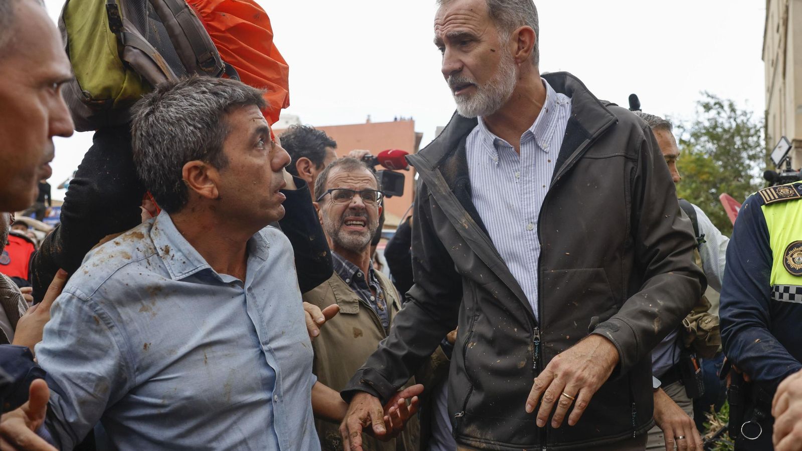 Las imágenes del disturbio con el Rey en Paiporta