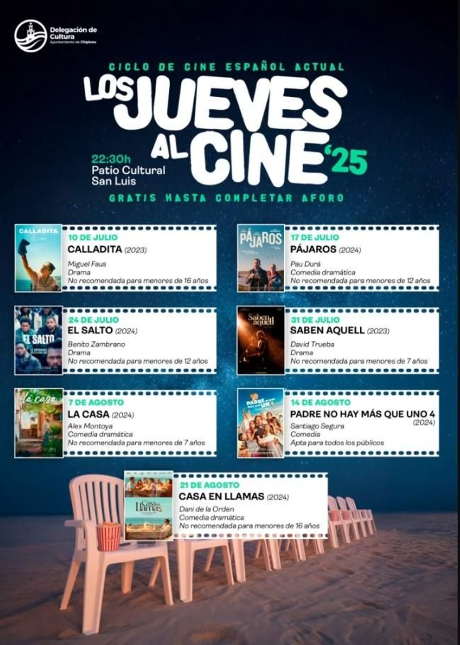 Los Jueves al Cine, en el Patio Cultural San Luis. Chipiona..jpg