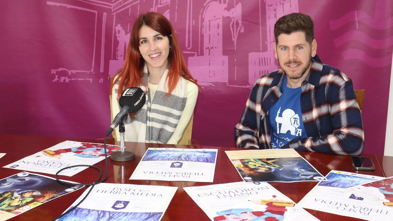 Nazaret Ramírez y Manu Varela en la presentación del evento