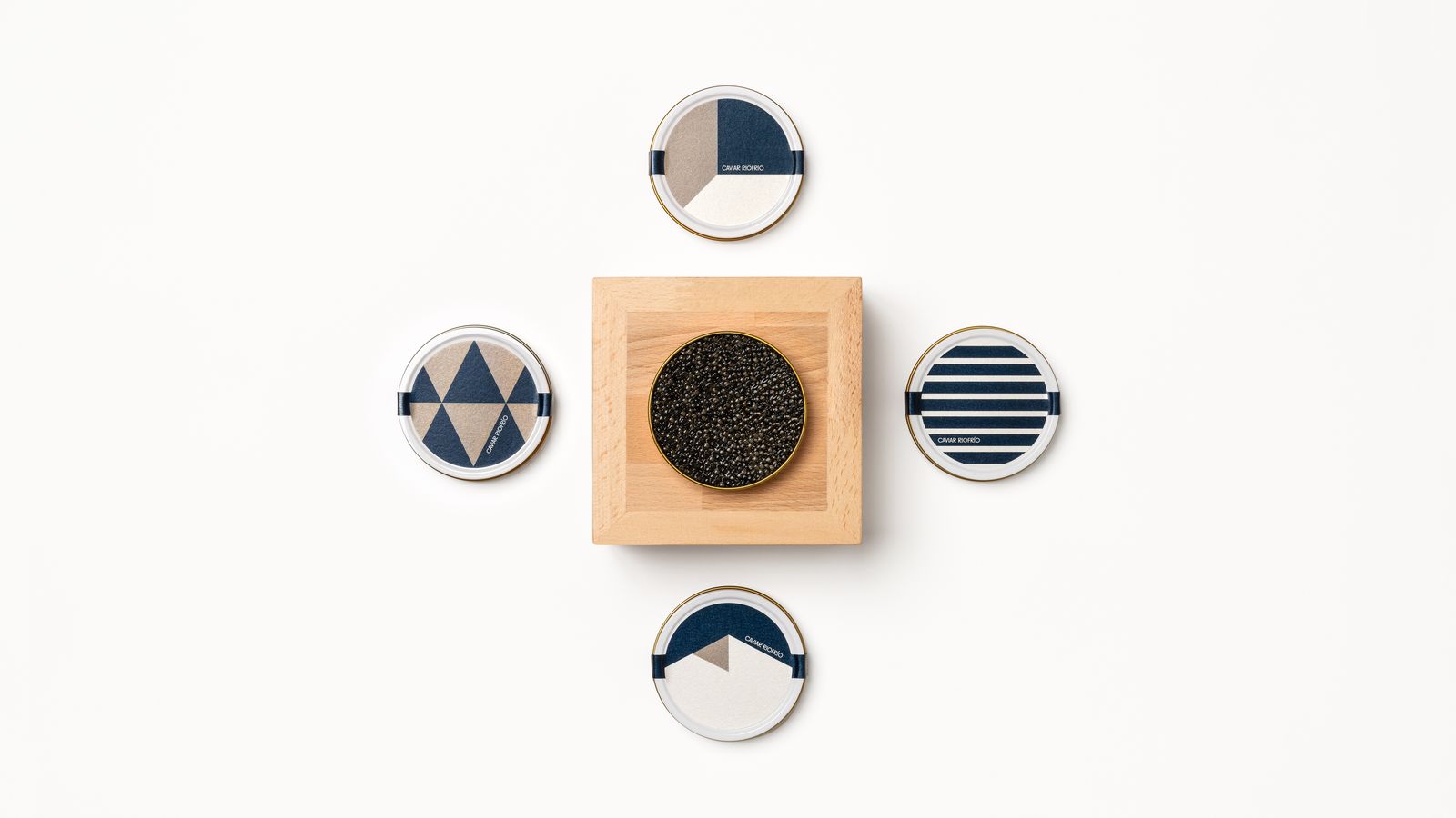 Representación de los elementos que definen a Caviar Riofrío.