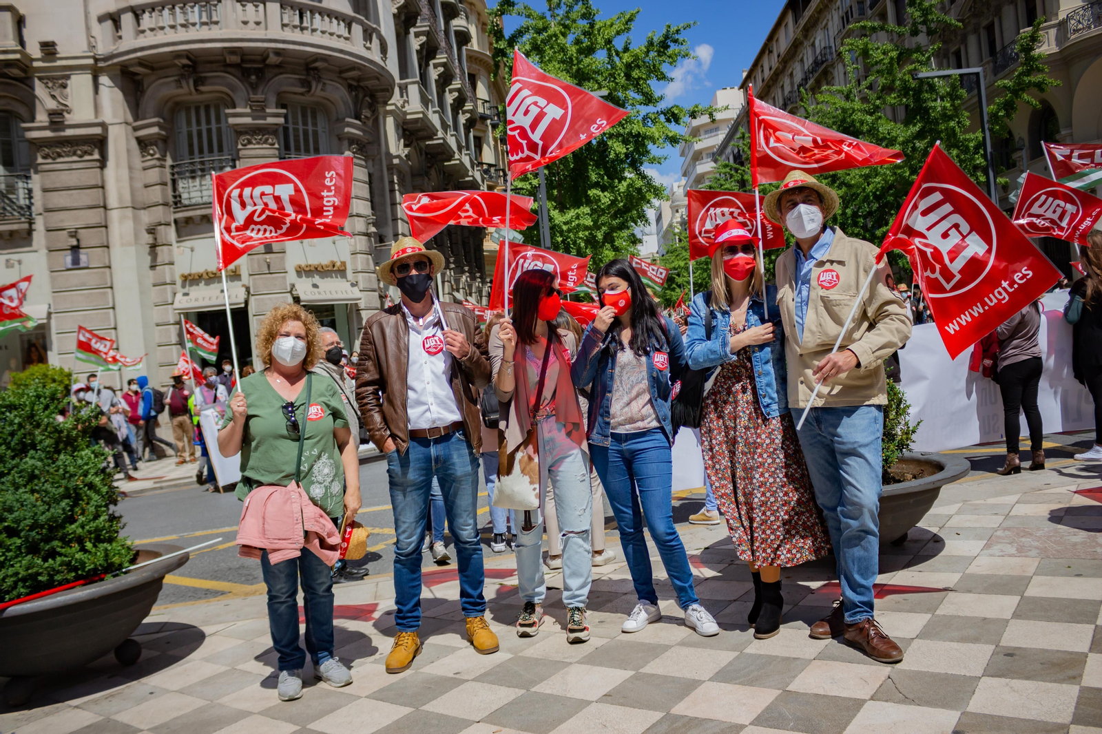 Fotos: Manifestación del 1º de Mayo en Granada