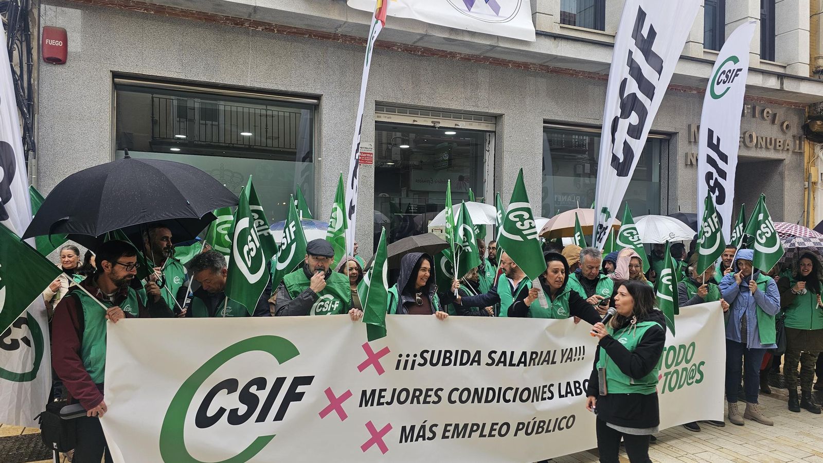 Concentración de CSIF en Huelva.