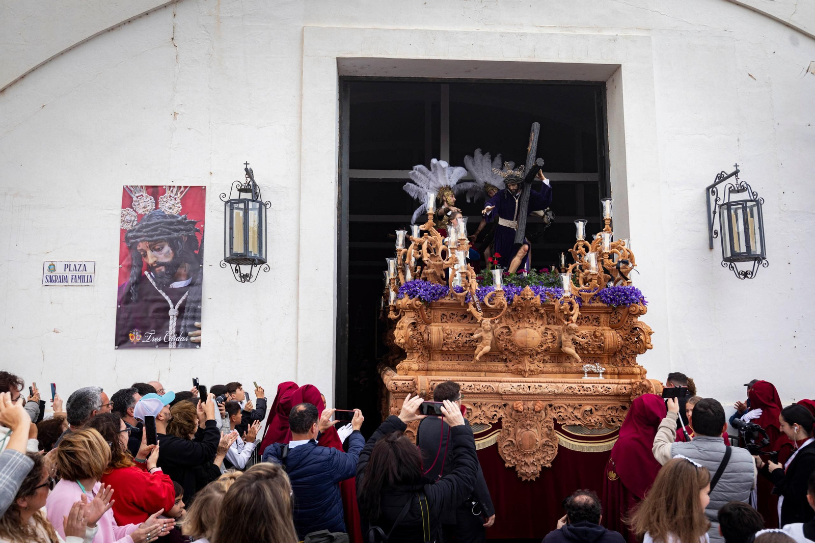 Las imágenes de la hermandad de Tres Caídas en la Semana Santa de San Fernando 2024