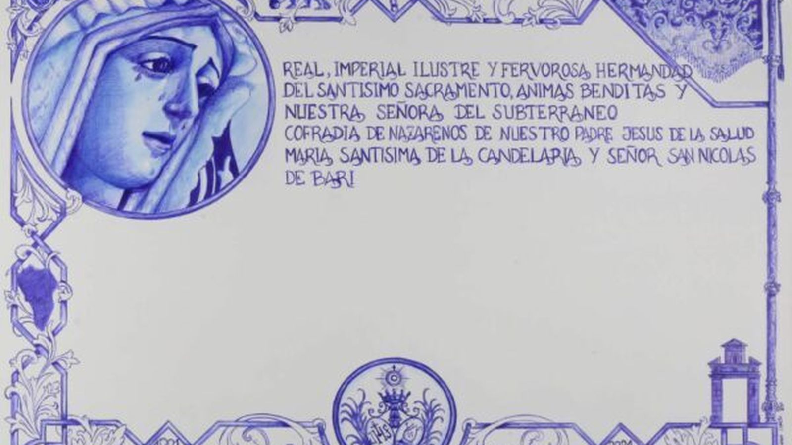 Papeleta de sitio de la salida extraordinaria de la Candelaria