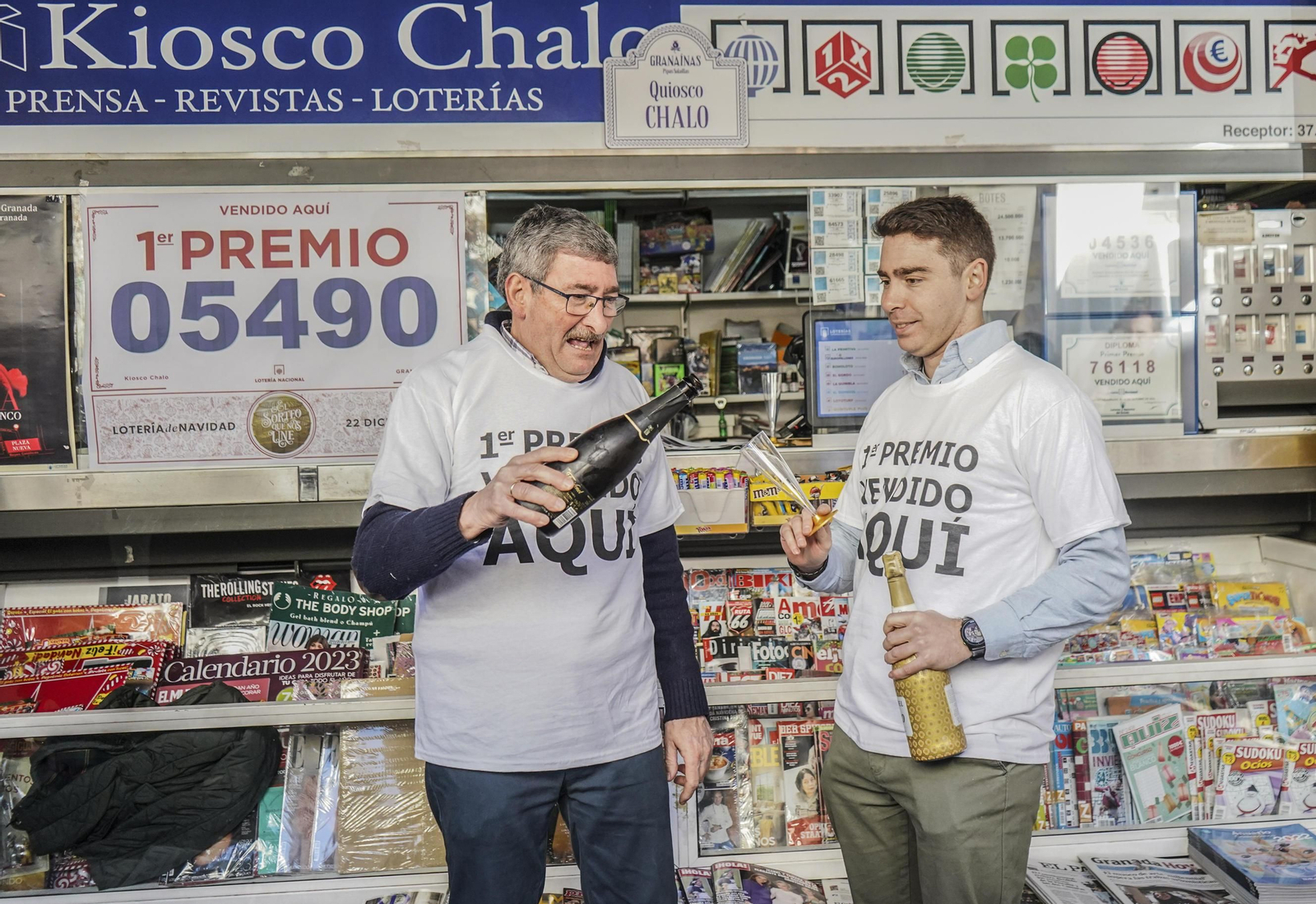 Así se ha celebrado el Gordo de la Lotería de Navidad en Granada capital